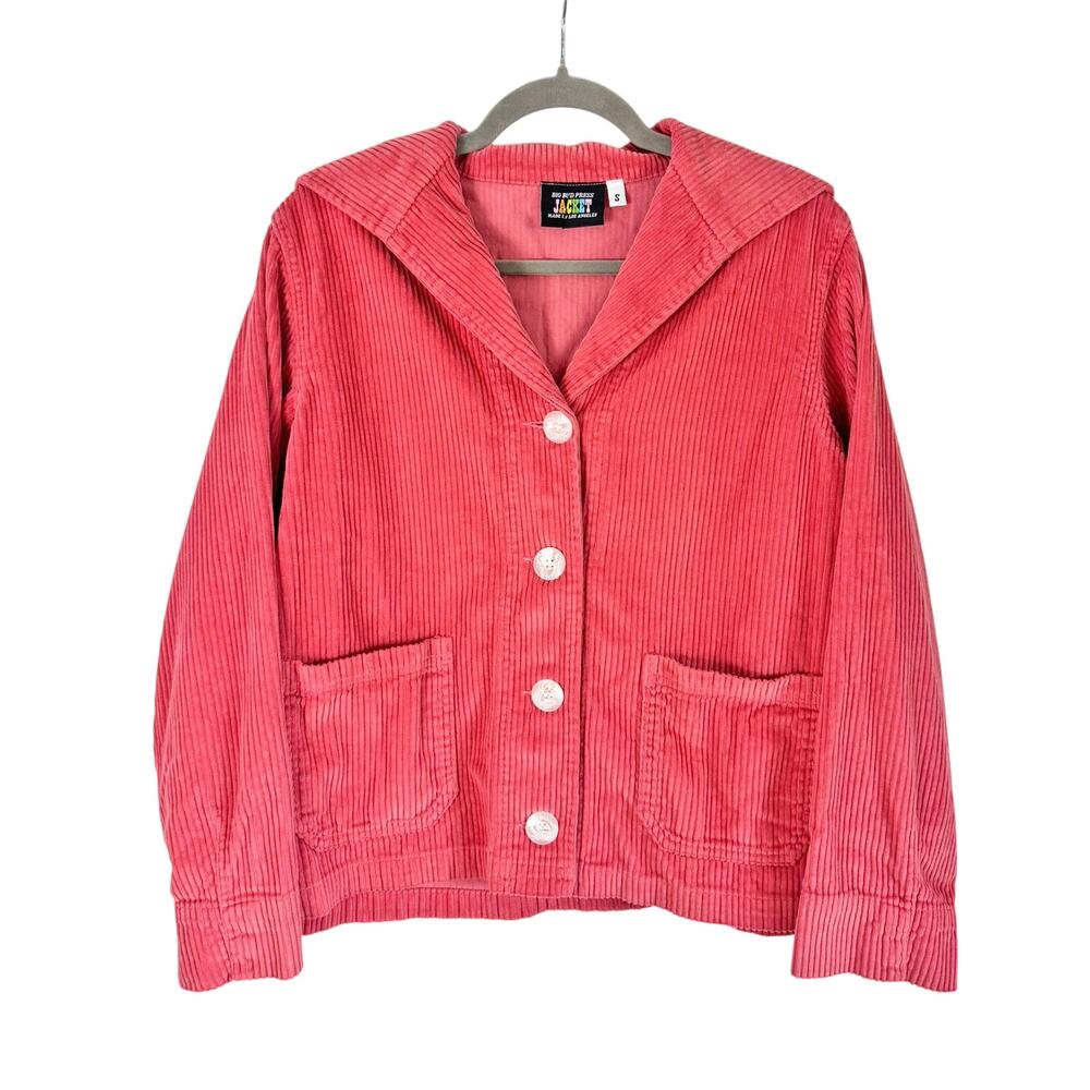 Big Bud Press Corduroy Sailor Jacket Rose Petal Pink Small S